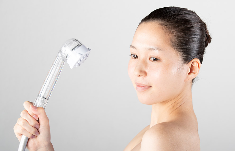 シルクに包まれるようにファインバブルを浴びる…